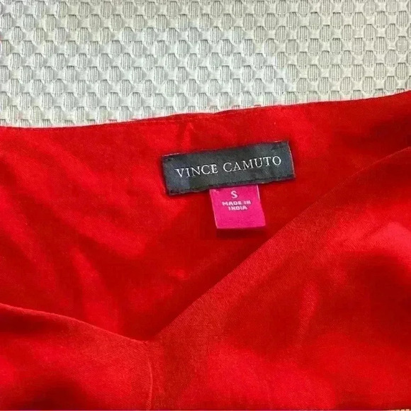 NWT Vince Camuto Womens Sleeveless Long Maxi Dress ruched straps V-neckline - Picture 3 of 7